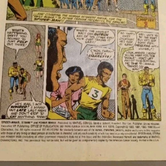Vintage 1982 & 1996 Spider-Man, Storm & Power Man Battle Smokescreen Comic Books - Picture 5 of 5